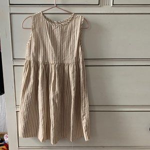 Striped Raw Hem Dress